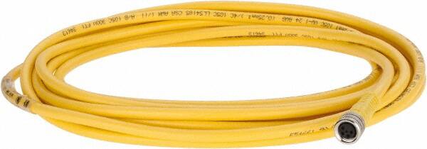 3 Amp, M8 Female Straight to Pigtail Cordset Sensor and Receptacle MPN:404000A10M040