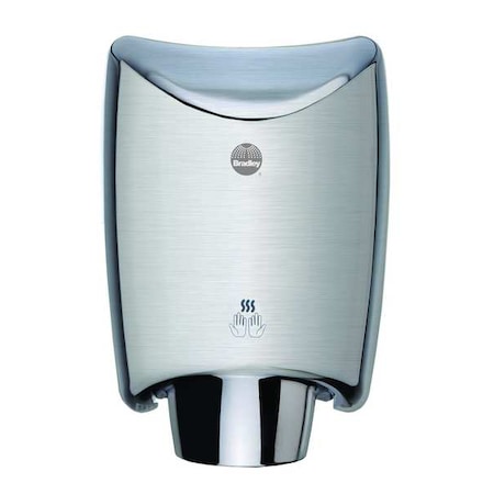 Automatic Sensor Dryer, 12 sec Dry, 73 to 85, 100 to 120, Silver, Satin MPN:2922-287400