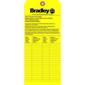 Bradley 204-421 Emergency Eyewash Or Safety Shower Inspection Tag 204-421