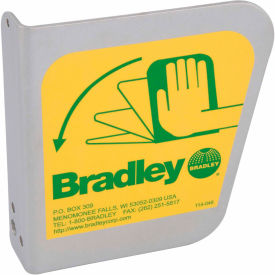 Bradley® S08-336 Eyewash Handle/Label Assembly Stainless Steel S08-336
