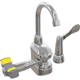Bradley Deck-Mount Swing-Activated Faucet/Eyewash Unit Tempered Faucet Left Hand S19-505T
