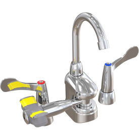 Bradley Deck-Mount Swing-Activated Faucet/Eyewash Unit Wrist Blade Faucet Left Hand S19-505W