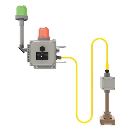 Emergency Signaling System, Galvanized Steel, Amber/Gray/Green, For Use With, Shower, Eyewash MPN:S19-324DG