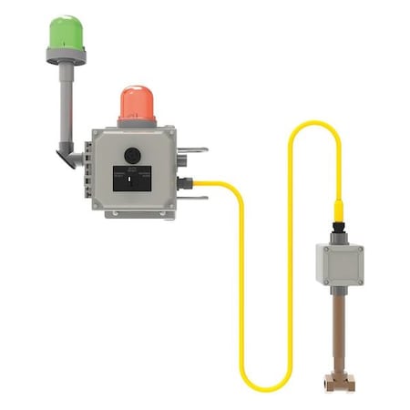 Emergency Signaling System, Galvanized Steel, Amber/Gray/Green, For Use With, Eyewash MPN:S19-324EG