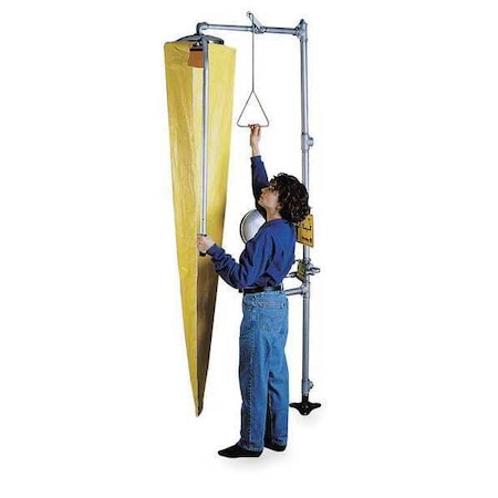 Emergency Shower Tester, Aluminum, Nylon, Yellow, For Use With, Emergency Shower Stations MPN:S19-330ST