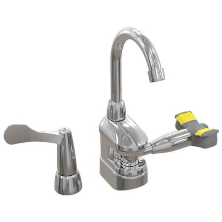 Plumbed Eyewash, Brass, Silver, For Use With, Emergency Eyewash MPN:S19-500T