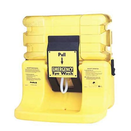 Eyewash Station, Gravity-Fed, 7 gal Tank Capacity, Wall Mount, Portable, 12 in H., 22 in W MPN:S19-921H