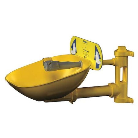 Plumbed Eyewash, Wall Mount, Plumbed, 14 2/3 in H., 15 1/2 in W MPN:S19224EW