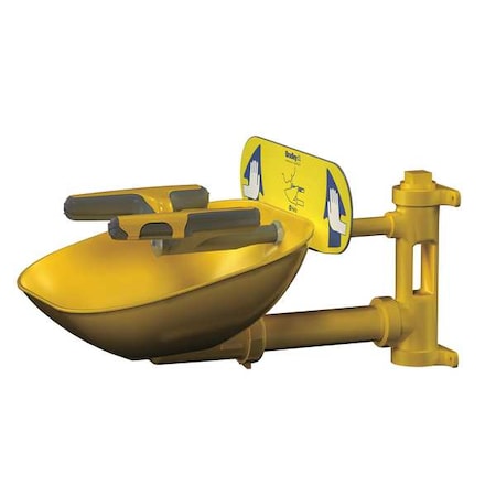 Plumbed Eyewash, Wall Mount, Plumbed, 14 2/3 in H., 15 1/2 in W MPN:S19224FW
