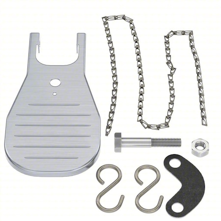 Foot Treadle, Stainless Steel, Silver, For Use With, Eyewash MPN:S45-1314SS