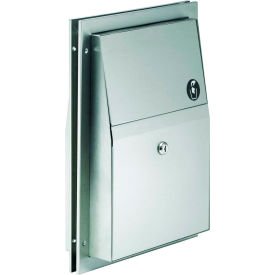 Bradley Corporation Partition Mounted Napkin Disposal Stainless Steel - 4721-150000 4721-150000