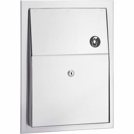 Bradley Sanitary Napkin Disposal 1.5 Gallon Surface Mount Stainless Steel - 4722-150000 4722-150000
