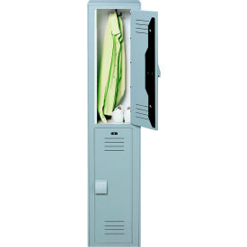 Bradley® 2-Tier 2 Door Wardrobe Locker w/ Padlock Hasp 12
