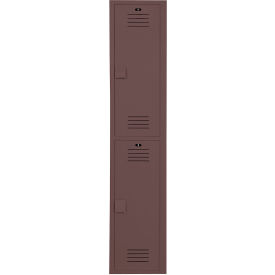 Bradley® 2-Tier 2 Door Wardrobe Locker w/ Padlock Hasp 12