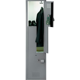 Bradley® 2-Tier 2 Door Wardrobe Z-Locker w/ Padlock Hasp 15