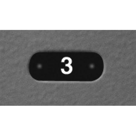 Number Plate, W 1 5/8 In, H 1/2 In, Black MPN:LENOXNUMBERS