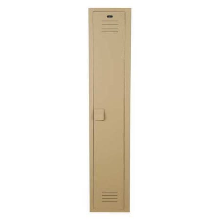 Wardrobe Locker, 12 in W, 18 in D, 72 in H, (1) Tier, (1) Wide, Beige MPN:LK1218721HV-202