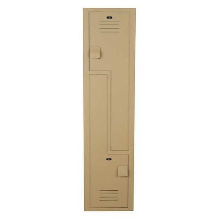 Wardrobe Z Locker, 15 in W, 18 in D, 60 in H, (1) Wide, (2) Tier, Beige MPN:LK151860ZHV-202