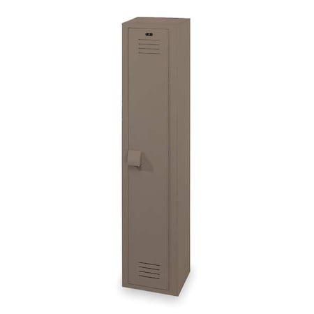 Wardrobe Locker, 15 in W, 18 in D, 72 in H, (1) Tier, (1) Wide, Toffee MPN:LK1518721HV-247