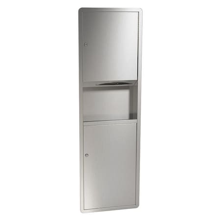 Recessed Towel/4.9gal. Waste, SS MPN:235-000000