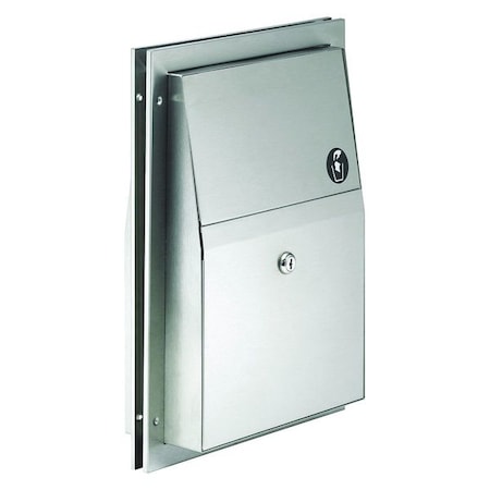 Sanitry Napkin Recptcle, 17In.x12-3/4In. MPN:4721-150000