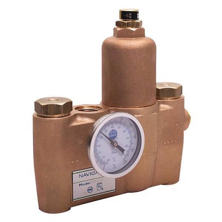 Thermostatic Mixing Valve, Brass, 120 psi MPN:S19-2150GR