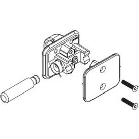 Bradley Toilet Partition Door Latch Zamak Baked Enamel - HDWT-T290 HDWT-T290