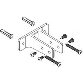 Bradley Partition Stainless Steel Urinal Screen Hardware Kit Zamak Baked Enamel - HDWT-Z5US HDWT-Z5US