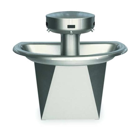 Sentry Wash Station, Semi-Circular, 3 Person, Infrared Sensor, Central Drain, Floor Mount MPN:S93-630