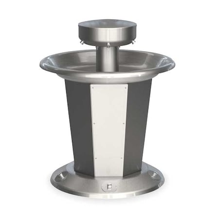 Sentry Wash Station, Circular, 5 Person, Foot Control, Off-Line Vent, Floor Mount MPN:S93-635