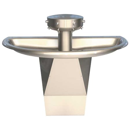 Sentry Wash Station, Semi-Circular, 4 Person, Foot Control, Wall Mount MPN:S93-649