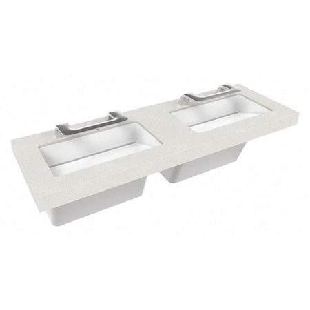 Sensor, Silver Mist, Two Station Sink, Wash Station MPN:S93-757