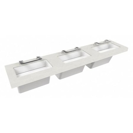 Sensor, Silver Mist, Three Station Sink, Wash Station MPN:S93-760