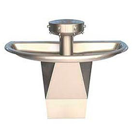 Bradley Corp® Wash Fountain Semi-Circular Off-line Vent Series SN202 4 Person S93-649
