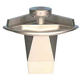 Bradley Corp® Wash Fountain Off-line Vent Corner Series SN2013 3 Person S93-651