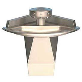 Bradley Corp® Wash Fountain Corner Raising Vent Series SN2013 3 Person Sink S93-652