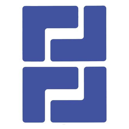 Floor Corner Marks Ls -2INX5IN Blue Toughstripe MPN:104432
