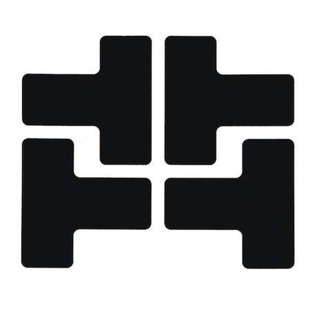 2 In X 5 In B514 Black Floor Ts 20/Pkg MPN:104440