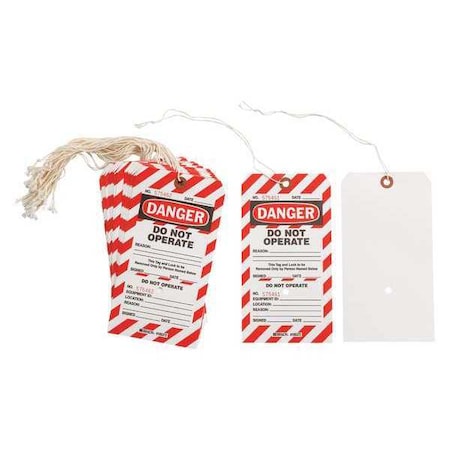 B853 7.5 In X4 In Blk/Red/Wht 1-Sided MPN:CLT4
