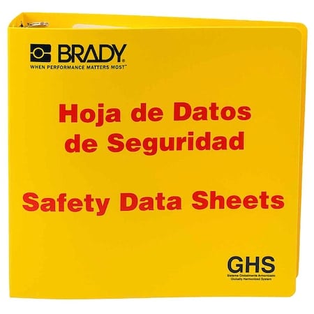 Binder, Right to Know Safety Data Sheet, Height: 11 5/8 in MPN:121186