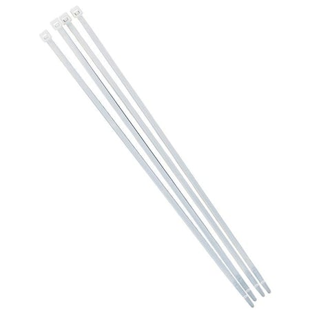 Cable Tie, 7 in L, White, Nylon, 50 lb Strength, 100 PK MPN:81762