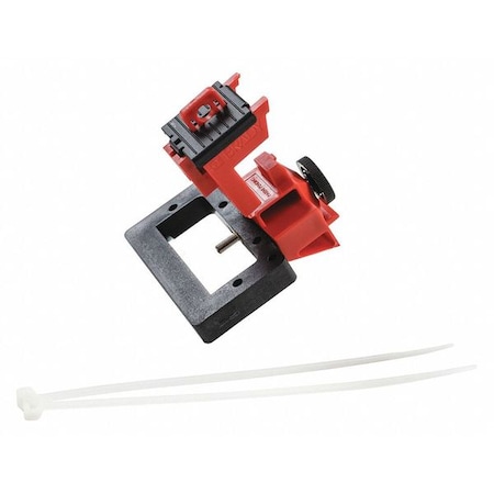 Oversized Breaker Lockout, Circuit Breaker with Standard Nylon Cable Ties, 480/600V AC, 1 Poles MPN:148692