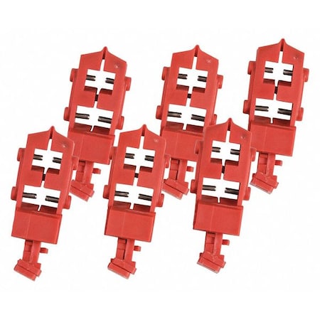 Circuit Breaker Lockout Rail, Circuit Breaker with Standard Nylon Cable Ties, 120V AC, 1 Poles MPN:148694