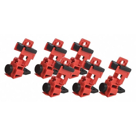 Single Pole Breaker Lockout, Circuit Breaker with Standard Nylon Cable Ties, 120/277V AC, 1 Poles MPN:148699