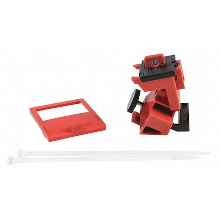 Single Pole Breaker Lockout, Circuit Breaker with Standard Nylon Cable Ties, 480/600V AC, 1 Poles MPN:148701