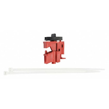 Circuit Breaker Lockout Rail, Circuit Breaker with Standard Nylon Cable Ties, 120/277V AC MPN:148702