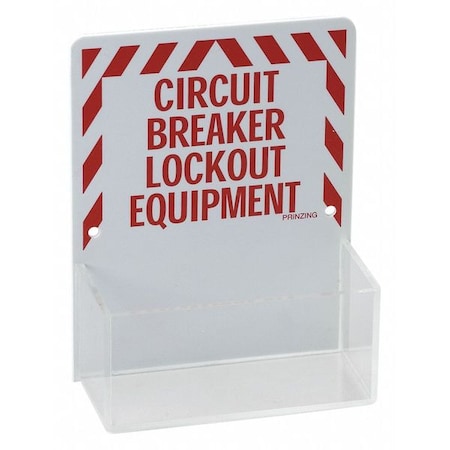 Lockout Board, Unfilled, Red/White MPN:3070