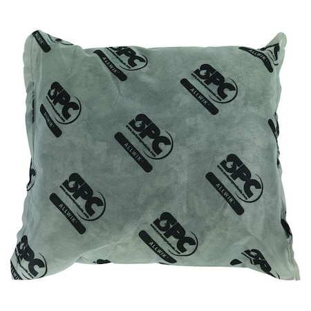 Sorbent Pillow, 28 gal, 18 in x 18 in, Universal, Gray, 16 PK MPN:AW1818