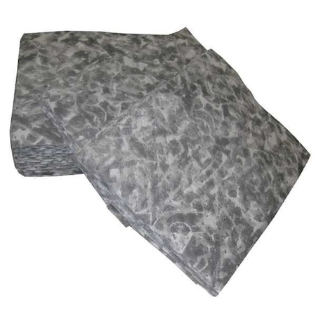 Sorbent Pad, 28 gal, 15 in x 19 in, Universal, Gray, 100 PK MPN:BM100