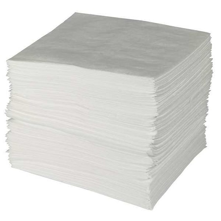 Sorbent Pad, 50 gal, 30 in x 30 in, Oil, White, 50 PK MPN:ENV50